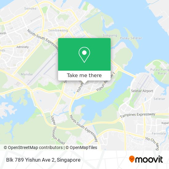 Blk 789 Yishun Ave 2地图
