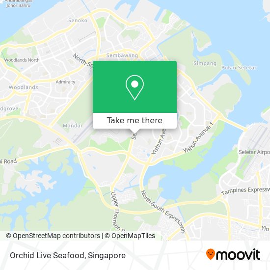Orchid Live Seafood map