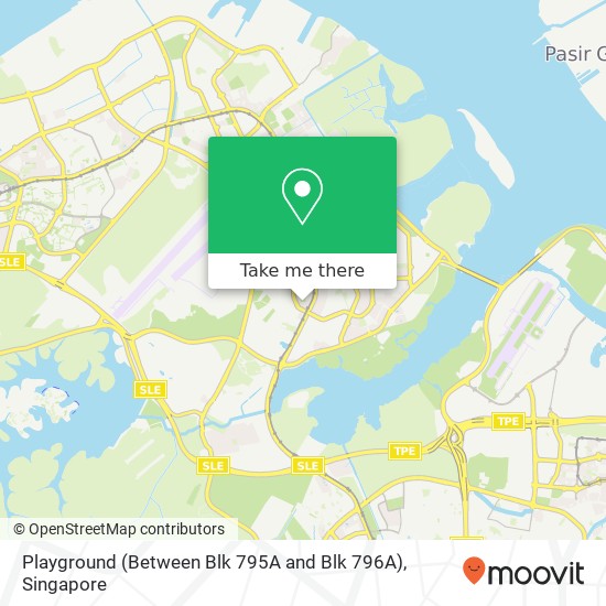 Playground (Between Blk 795A and Blk 796A) map