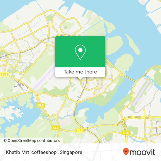 Khatib Mrt 'coffeeshop'地图