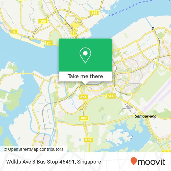 Wdlds Ave 3 Bus Stop 46491 map