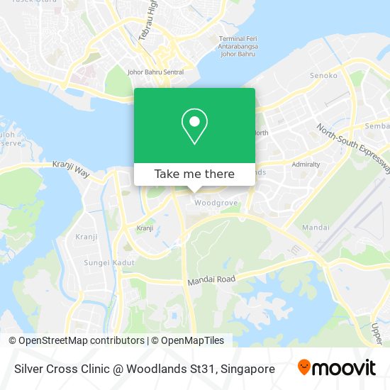 Silver Cross Clinic @ Woodlands St31 map