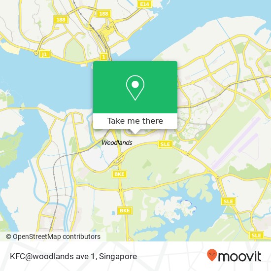 KFC@woodlands ave 1 map