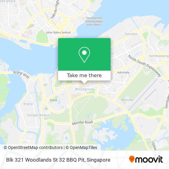 Blk 321 Woodlands St 32 BBQ Pit地图