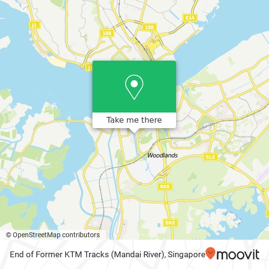 End of Former KTM Tracks (Mandai River)地图