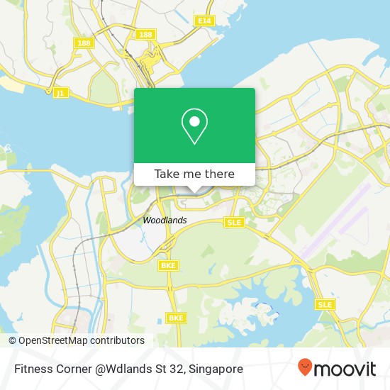 Fitness Corner @Wdlands St 32 map