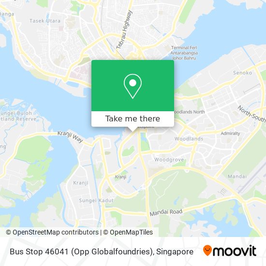 Bus Stop 46041 (Opp Globalfoundries) map