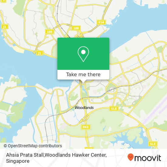 Ahsia Prata Stall,Woodlands Hawker Center map