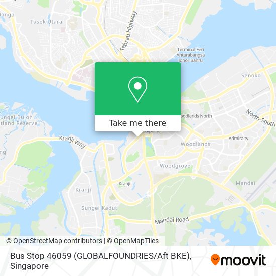 Bus Stop 46059 (GLOBALFOUNDRIES / Aft BKE) map