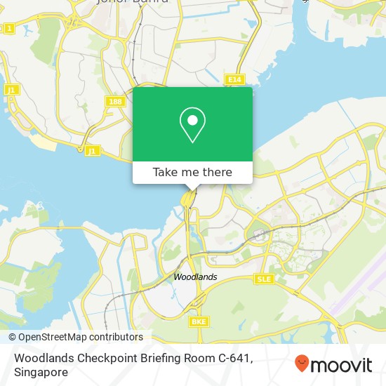 Woodlands Checkpoint Briefing Room C-641 map