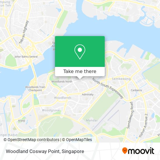 Woodland Cosway Point map