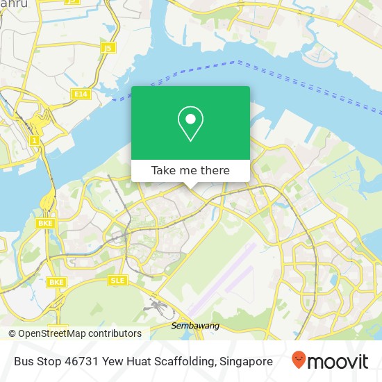 Bus Stop 46731 Yew Huat Scaffolding map