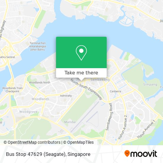 Bus Stop 47629 (Seagate) map