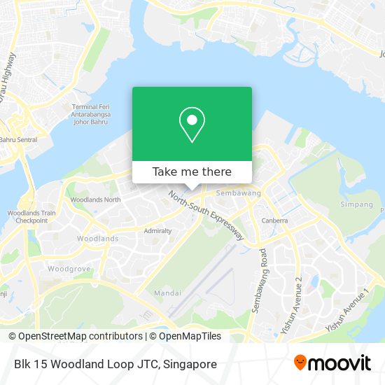 Blk 15 Woodland Loop JTC map