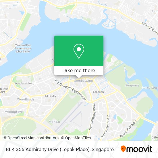 BLK 356 Admiralty Drive (Lepak Place)地图