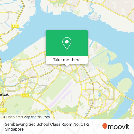 Sembawang Sec School Class Room No. C1-2 map