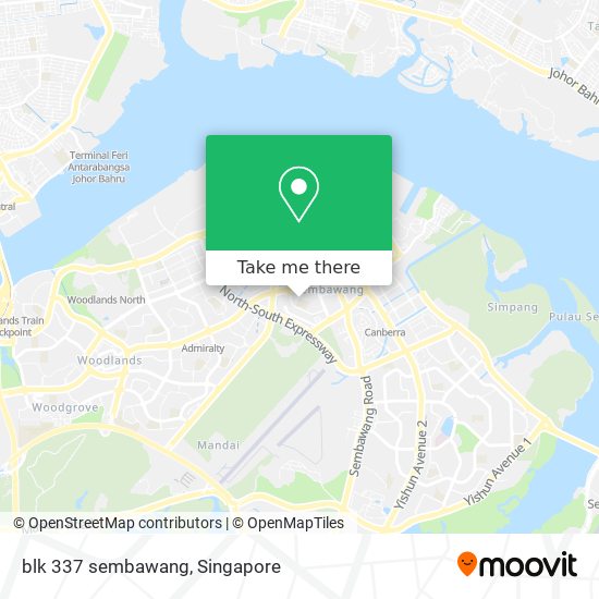 blk 337 sembawang地图