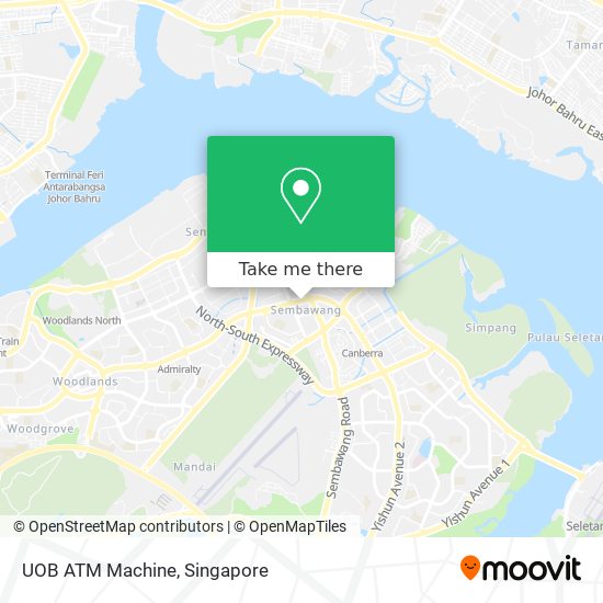 UOB ATM Machine map