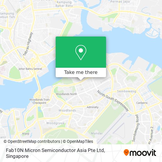 Fab10N Micron Semiconductor Asia Pte Ltd map