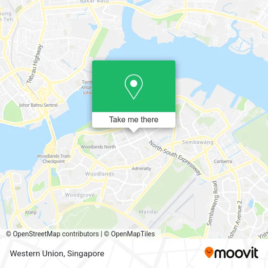 Western Union map