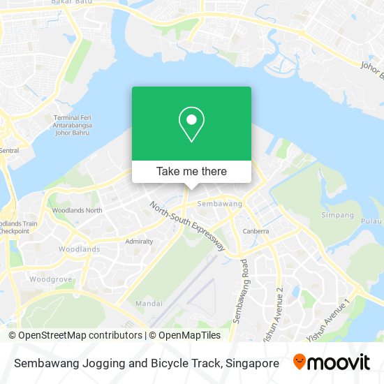 Sembawang Jogging and Bicycle Track map
