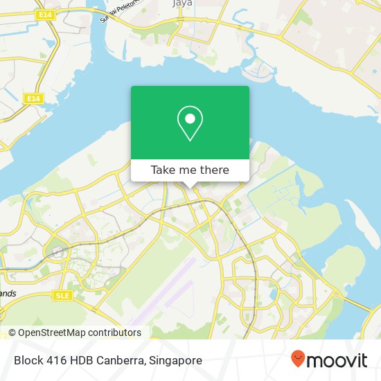 Block 416 HDB Canberra map