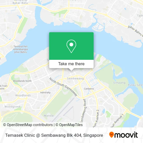Temasek Clinic @ Sembawang Blk 404 map