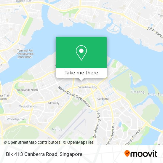 Blk 413 Canberra Road地图