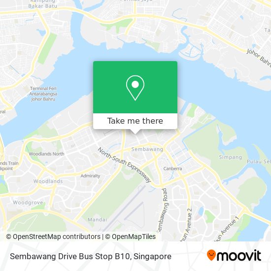Sembawang Drive Bus Stop B10 map