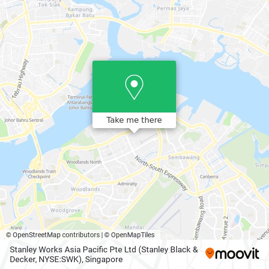 Stanley Works Asia Pacific Pte Ltd (Stanley Black & Decker, NYSE:SWK) map