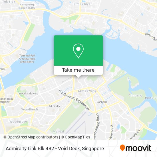Admiralty Link Blk 482 - Void Deck地图