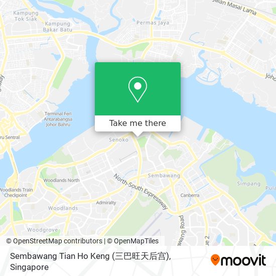 Sembawang Tian Ho Keng (三巴旺天后宫) map