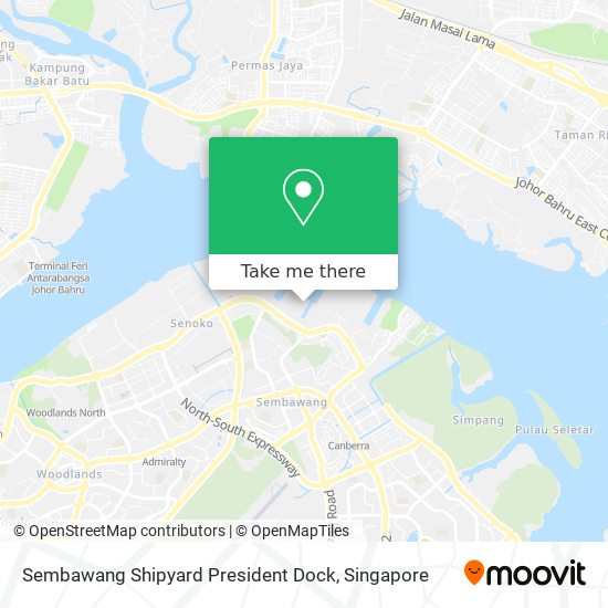 Sembawang Shipyard President Dock map