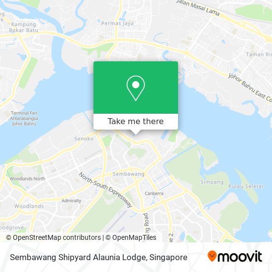 Sembawang Shipyard Alaunia Lodge map