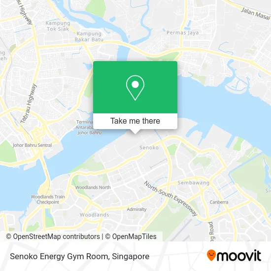 Senoko Energy Gym Room map