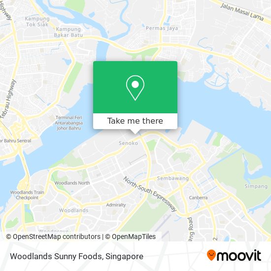 Woodlands Sunny Foods map