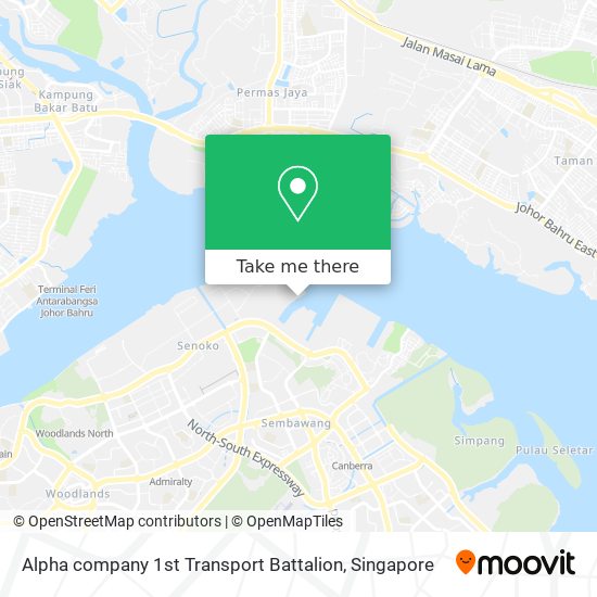 Alpha company 1st Transport Battalion map