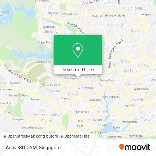 ActiveSG GYM map