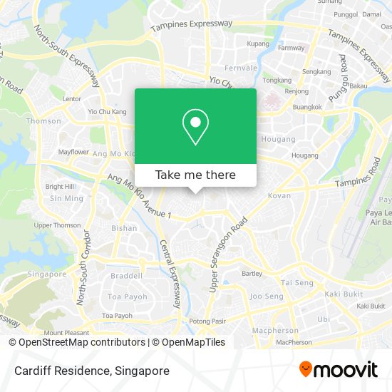 Cardiff Residence map