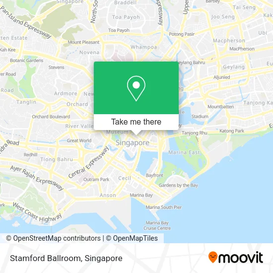Stamford Ballroom map