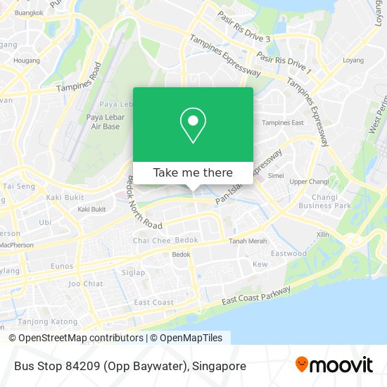 Bus Stop 84209 (Opp Baywater) map