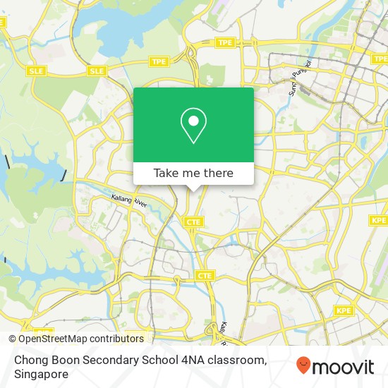 Chong Boon Secondary School 4NA classroom map