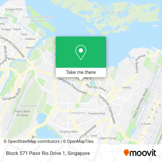 Block 571 Pasir Ris Drive 1地图