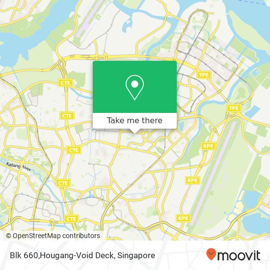 Blk 660,Hougang-Void Deck地图