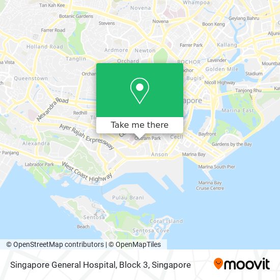 Singapore General Hospital, Block 3 map