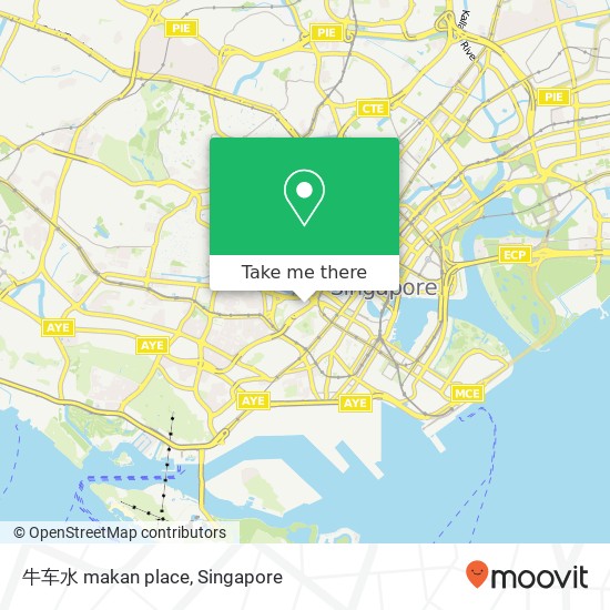 牛车水 makan place map