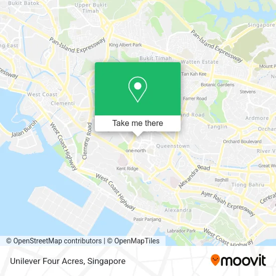 Unilever Four Acres map