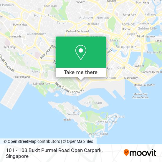 101 - 103 Bukit Purmei Road Open Carpark map