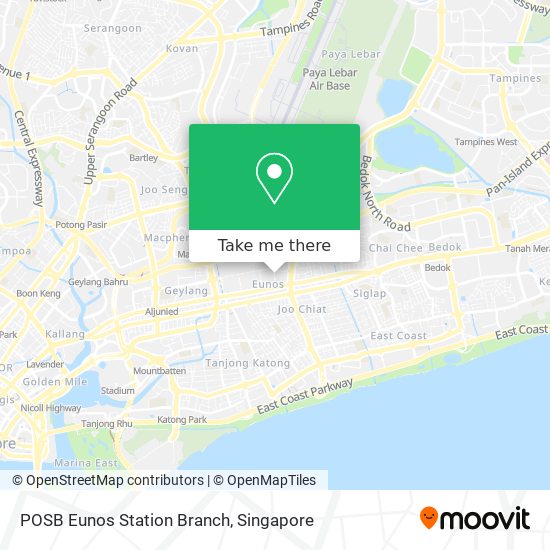 POSB Eunos Station Branch map