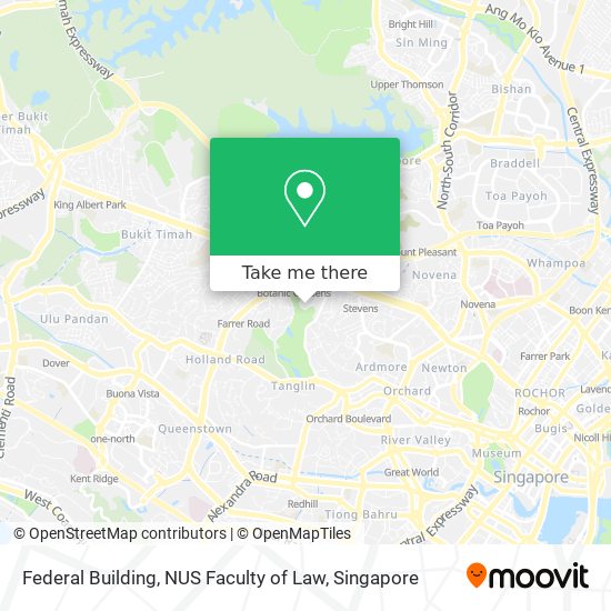 Federal Building, NUS Faculty of Law map